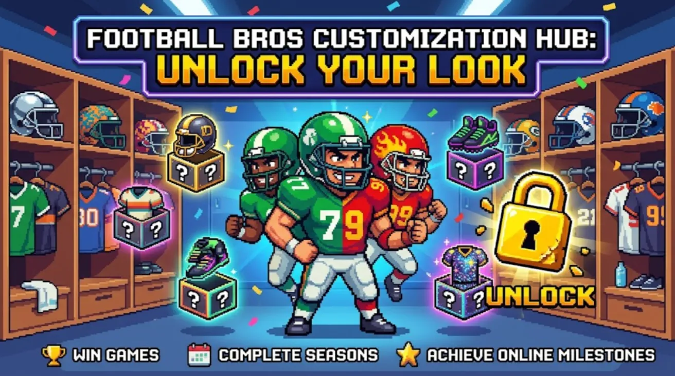 👕 Easy Guide to Unlock Custom Jerseys, Helmets, and Outfits in Football Bros