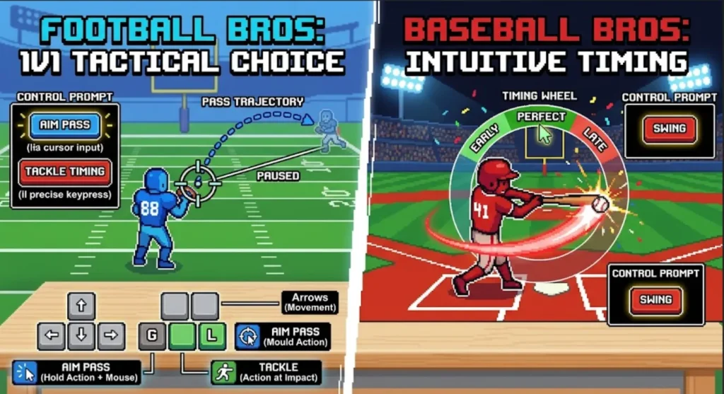 football-bros-vs-baseball-bros-controls